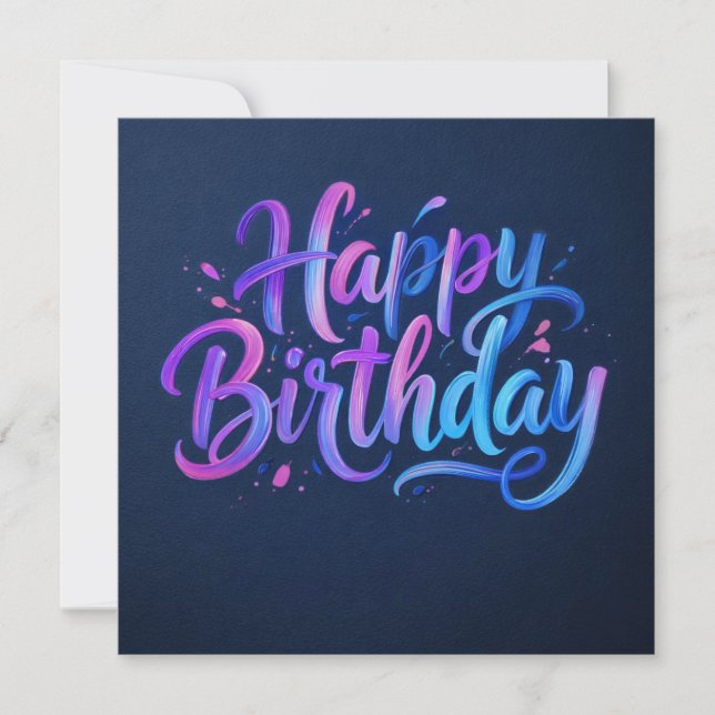 Cartões de Feliz Aniversário  (Frente)