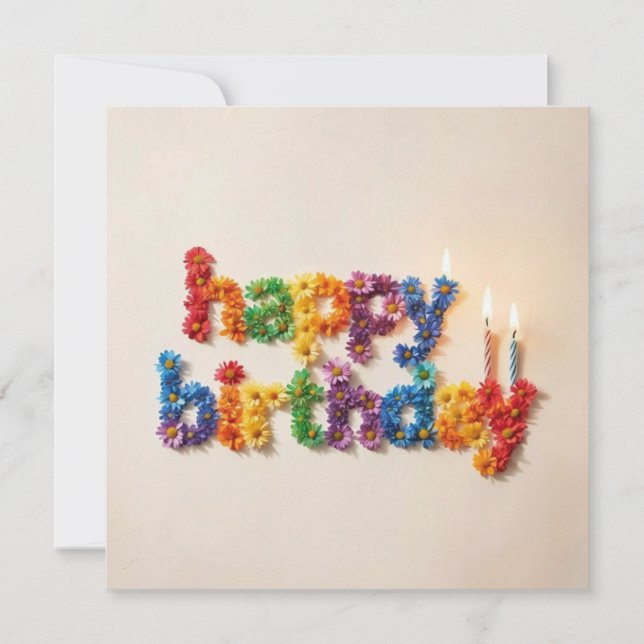 Cartões de Feliz Aniversário  (Frente)