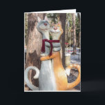 Cartões de Feliz Aniversário de Casamento de Gato<br><div class="desc">CARTÃO DE ANIVERSÁRIO ROMÂNTICO DE CASAL DE GATOS PARA ELES</div>