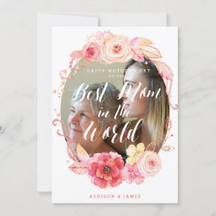 Cartões de feliz dia de as mães Foto Personaliza