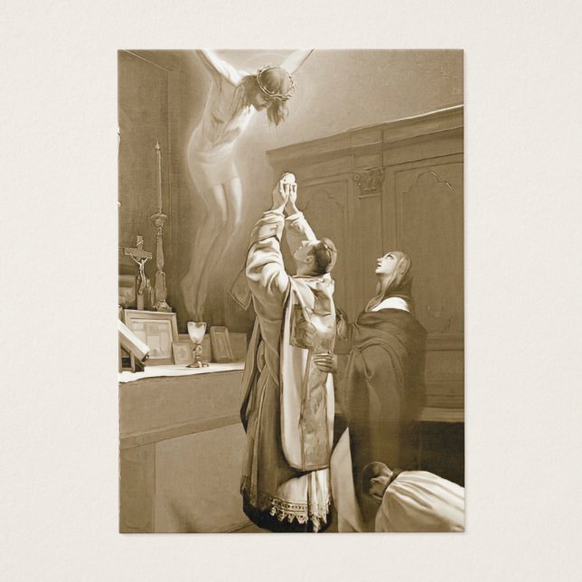 CARTÕES DE FERIADOS DA ORDENAÇÃO DE PADRE CATÓLICA (Frente)