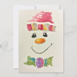 Cartões de Férias de Papai Noel em Aquarela