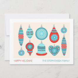 Cartões de férias em sueco azul e vermelho