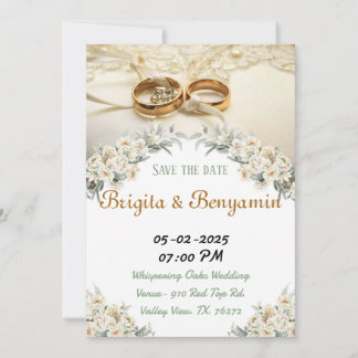 Cartões de festa de casamento.