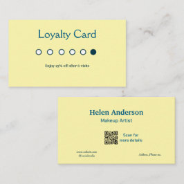 cartões de fidelidade de salão de negócios clássic