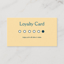 cartões de fidelidade de salão de negócios clássic