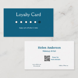 cartões de fidelidade de salão de negócios clássic