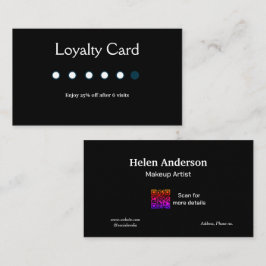 cartões de fidelidade de salão de negócios clássic