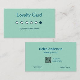 cartões de fidelidade de salão de negócios clássic