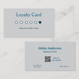 cartões de fidelidade de salão de negócios clássic