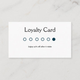 cartões de fidelidade de salão de negócios clássic