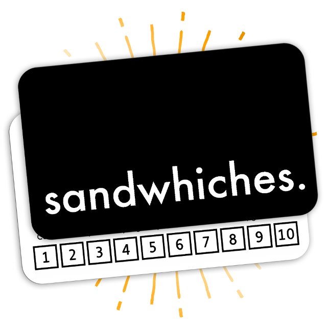 cartões de fidelidade de sanduíches (Criador carregado)