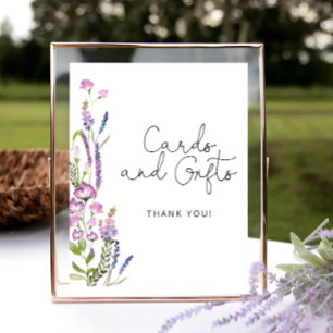 Cartões de flor selvagem e Poster de presentes