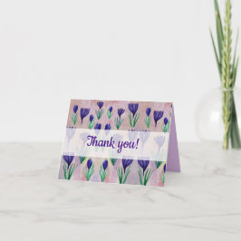 Cartões de flores de Crocus