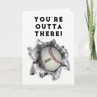 Cartões de Formatura de Beisebol
