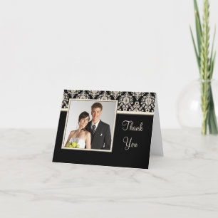 Cartões de foto de agradecimento de casamento