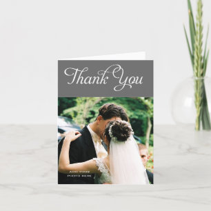 Cartões de Foto de Agradecimento de Casamento Pers