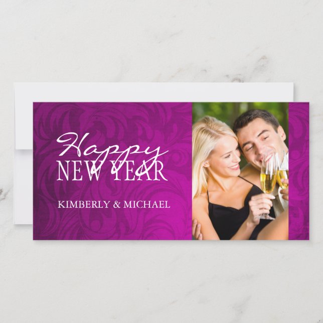 Cartões de Foto de Ano Novo (Frente)
