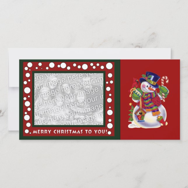 Cartões de foto de Natal (Frente)