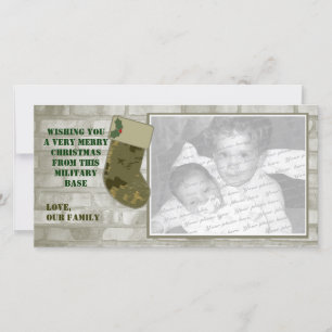 Cartões de foto de Natal Camo