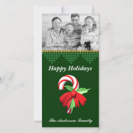 Cartões de foto de Natal Candy Cane