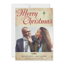 Cartões de foto de Natal Cristão, Escritura nas Co