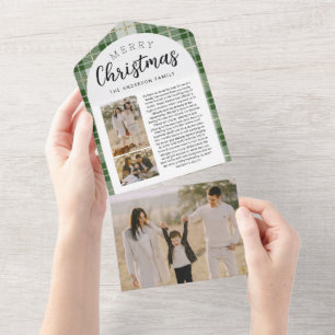 Cartões de foto de Natal da família de Xadrezes ve