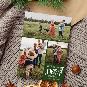 Cartões de foto de Natal de Férias da Feliz da F