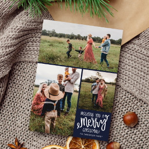 Cartões de foto de Natal de Férias da Feliz da F