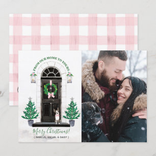 Cartões de foto de Natal de Férias de Cachorro de 