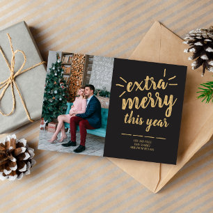 Cartões de foto de Natal de Férias Felizes da Fa