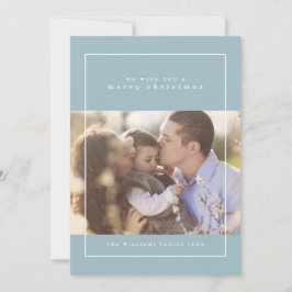 Cartões de foto de Natal de flocos de neve de inve