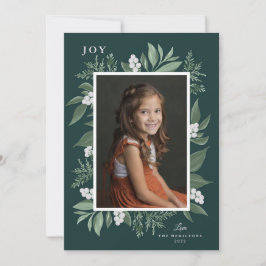 Cartões de foto de Natal de Quadro Botânico