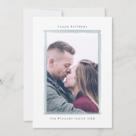 Cartões de foto de Natal de Traço de Aquarela de i