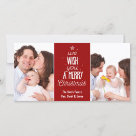 Cartões de foto de Natal - Desejo-lhe um Feliz Nat