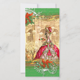 Cartões de foto de Natal do Partido do Chá Marie A