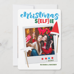 Cartões de foto de Natal ELF sELFie Natal