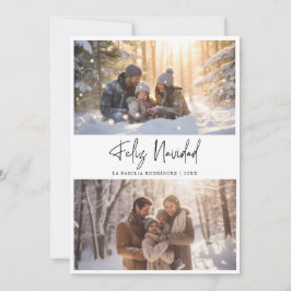 Cartões de foto de Natal Espanhol de Feliz Navidad