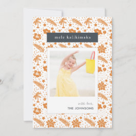Cartões de foto de Natal Hawaiian Mele Kalikimaka