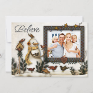 Cartões de foto de Natal lunáticos dos bonecos de