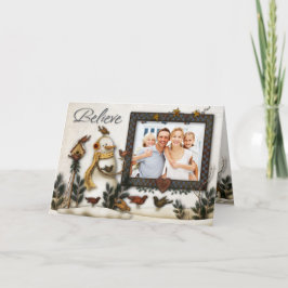 Cartões de foto de Natal lunáticos dos bonecos de