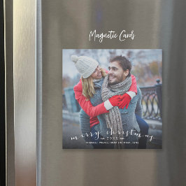 Cartões de foto de Natal Magnético de Substituição