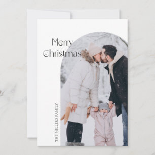 Cartões de foto de Natal Minimalista Moderno