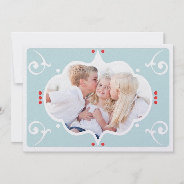 CARTÕES DE FOTO DE NATAL MODERNO (Frente)