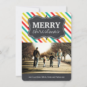 Cartões de foto de Natal modernos e brilhantes do