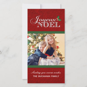 Cartões de foto de Natal para Noel Joyeux