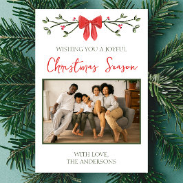 Cartões de foto de Natal personalizado com Arco e