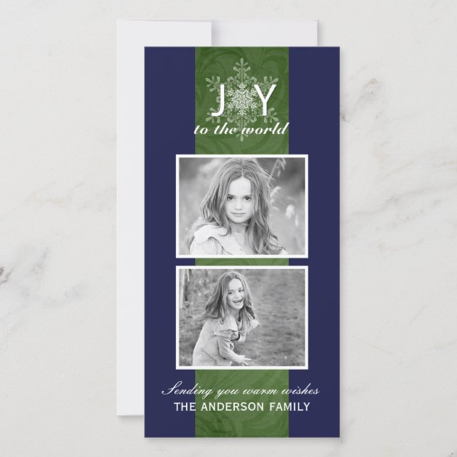 Cartões de foto de Natal personalizáveis (Frente)