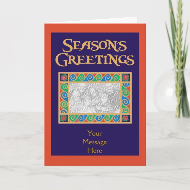 Cartões de foto de Natal personalizável (Frente)