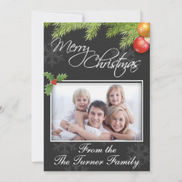 Cartões de foto de Natal plano